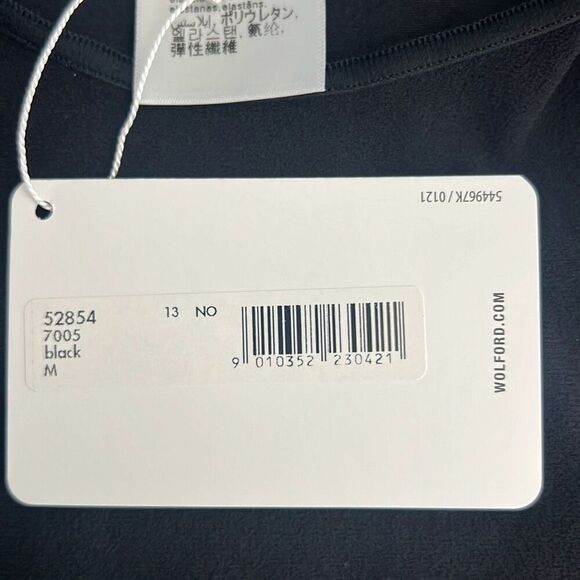 NWT Wolford Shuri Top Crop Top M Black - Picture 16 of 16